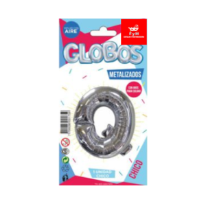 GLOBO METALIZADO CHICO - PLATEADO Q