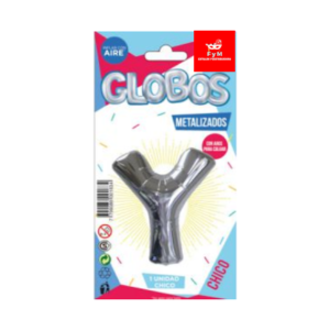 GLOBO METALIZADO CHICO - PLATEADO Y