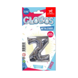 GLOBO METALIZADO CHICO - PLATEADO Z