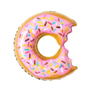 GLOBO METALIZADO FORMA DONAS 73 x 48cm APTO HELIO