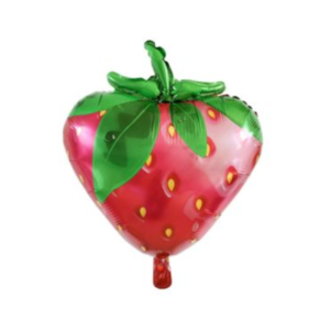 GLOBO METALIZADO FORMA FRUTILLA