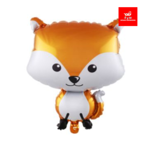 GLOBO METALIZADO FORMA ZORRITO 48,5 x 65cm APTO HELIO