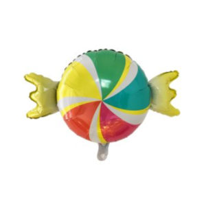 GLOBO METALIZADO FORMA GOLOSINA 71 x 51cm APTO HELIO