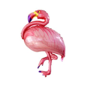 GLOBO METALIZADO FORMA FLAMENGO 68 x 125cm APTO HELIO