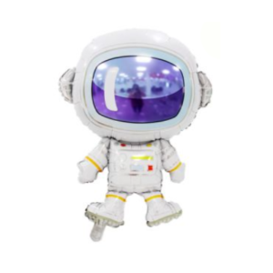 GLOBO METALIZADO FORMA ASTRONAUTA 83 x 60cm APTO HELIO