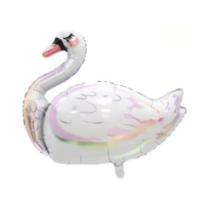 GLOBO METALIZADO FORMA CISNE 81 x 85cm APTO HELIO