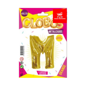GLOBO METALIZADO GRANDE - DORADO M