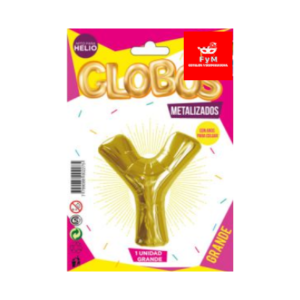 GLOBO METALIZADO GRANDE - DORADO Y