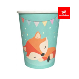 VASO DE POLIPAPEL ZORRO 266cc x 6 un.
