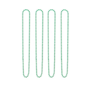 COLLAR DE CUENTAS VERDE 80cm (set x 4 unidades)