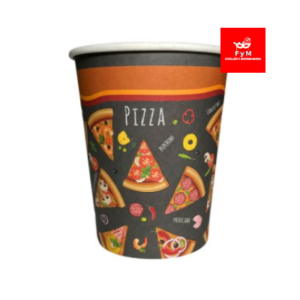 VASO DE POLIPAPEL PIZZA 266cc x 6 un.