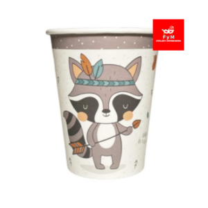 VASO DE POLIPAPEL MAPACHE 266cc x 6 un.