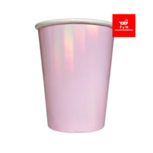 VASO DE POLIPAPEL IRIDISCENTE 266cc x 6 un.