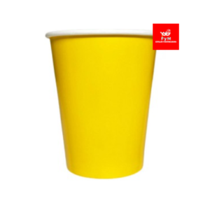 VASO DE POLIPAPEL LAMINADO AMARILLO 266cc x 6 un.