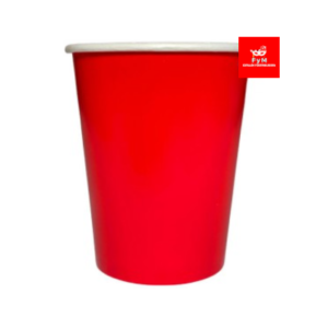 VASO DE POLIPAPEL LAMINADO ROJO 266cc x 6 un.