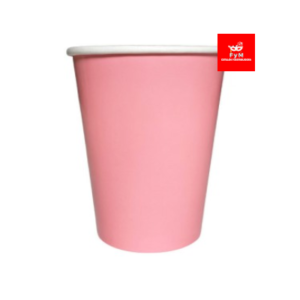 VASO DE POLIPAPEL LAMINADO ROSA 266cc x 6 un.