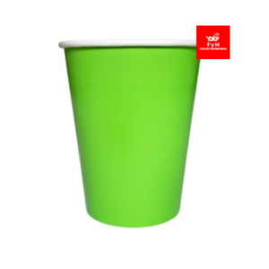 VASO DE POLIPAPEL LAMINADO VERDE MANZANA 266cc x 6 un.