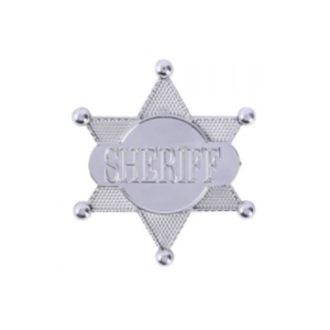 ESTRELLA SHERIFF PLATEADA