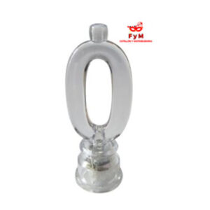 VELA NUMERO LUMINOSO LED N 0 con 4 velitas