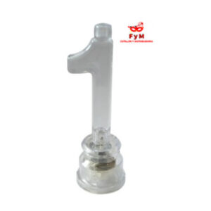 VELA NUMERO LUMINOSO LED N 1 con 4 velitas