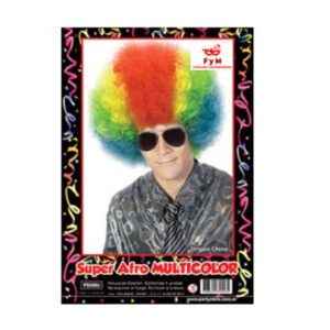 PELUCA SUPER AFRO MULTICOLOR