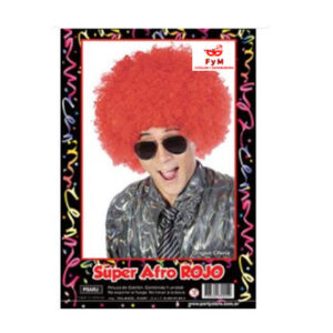 PELUCA SUPER AFRO ROJA