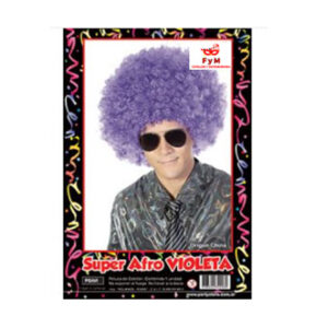 PELUCA SUPER AFRO VIOLETA