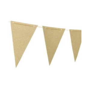 BANDERINES DORADOS GLITTER 360 Cm