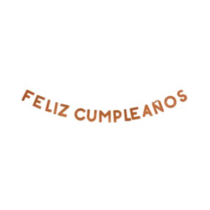 BANNER *FELIZ CUMPLEAÑOS* ROSA GOLD GLITTER x 220cm