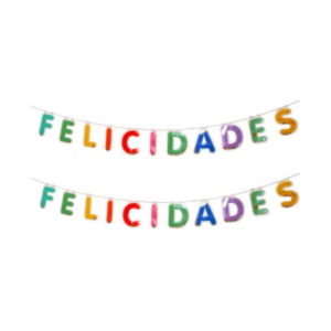 BANNER CONFETTI *FELICIDADES* 300cm