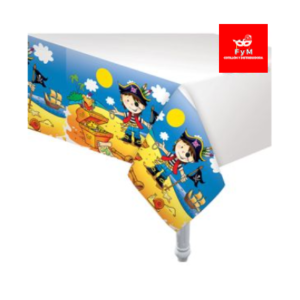 MANTEL PLASTICO PIRATA 180cm x 130cm