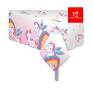 MANTEL PLASTICO UNICORNIO SWEET 180cm x 130cm