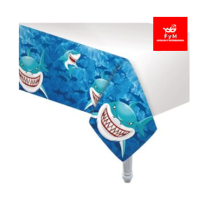MANTEL PLASTICO TIBURON 180cm x 130cm