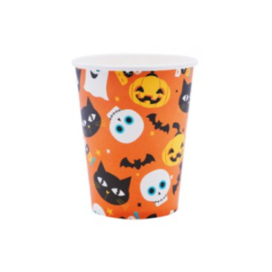 VASO DE POLIPAPEL *BOO HALLOWEEN* 266cc x 6 un.