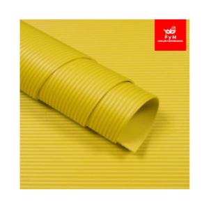 GOMA EVA CORRUGADA AMARILLA 60x40cm x 10 unidades