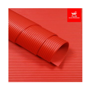 GOMA EVA CORRUGADA ROJA 60x40cm x 10 unidades