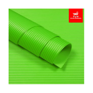 GOMA EVA CORRUGADA VERDE MANZANA 60x40cm x 10 unidades