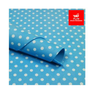 GOMA EVA IMPRESA CELESTE LUNARES BLANCOS 60x40cm x 10 unidades