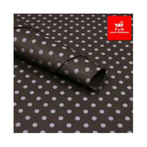 GOMA EVA IMPRESA NEGRA LUNARES BLANCOS 60x40cm x 10 unidades