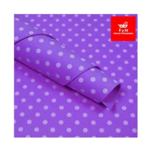 GOMA EVA IMPRESA VIOLETA LUNARES BLANCOS 60x40cm x 10 unidades