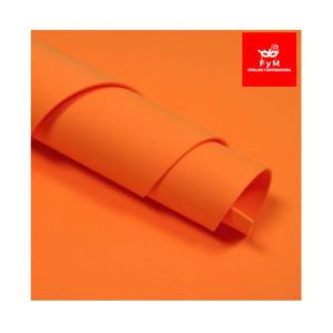 GOMA EVA LISA NARANJA 60x40cm x 10 unidades