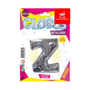 GLOBO METALIZADO GRANDE - PLATEADO Z