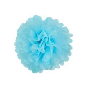 POMPON 40 Cm CELESTE