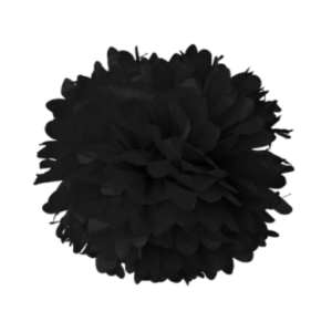 POMPON 40 Cm NEGRO