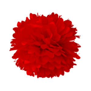 POMPON 40 Cm ROJO