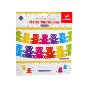 GUIRNALDA OSITOS MULTICOLOR 360x18x17,4 Cm