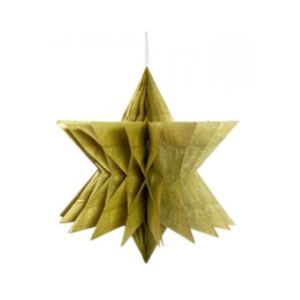 DECORACION ESTRELLA DORADA 20 Cm