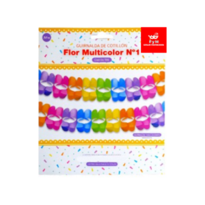 GUIRNALDA FLOR MULTICOLOR N 1 360x17x17 Cm