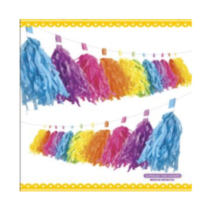 GUIRNALDA BORLAS ARCOIRIS (DIY) 300 Cm