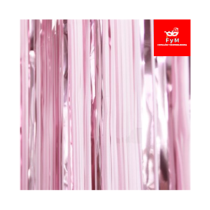 GUIRNALDA REFORZADA CORTINA ROSA BEBE 240x90 Cm